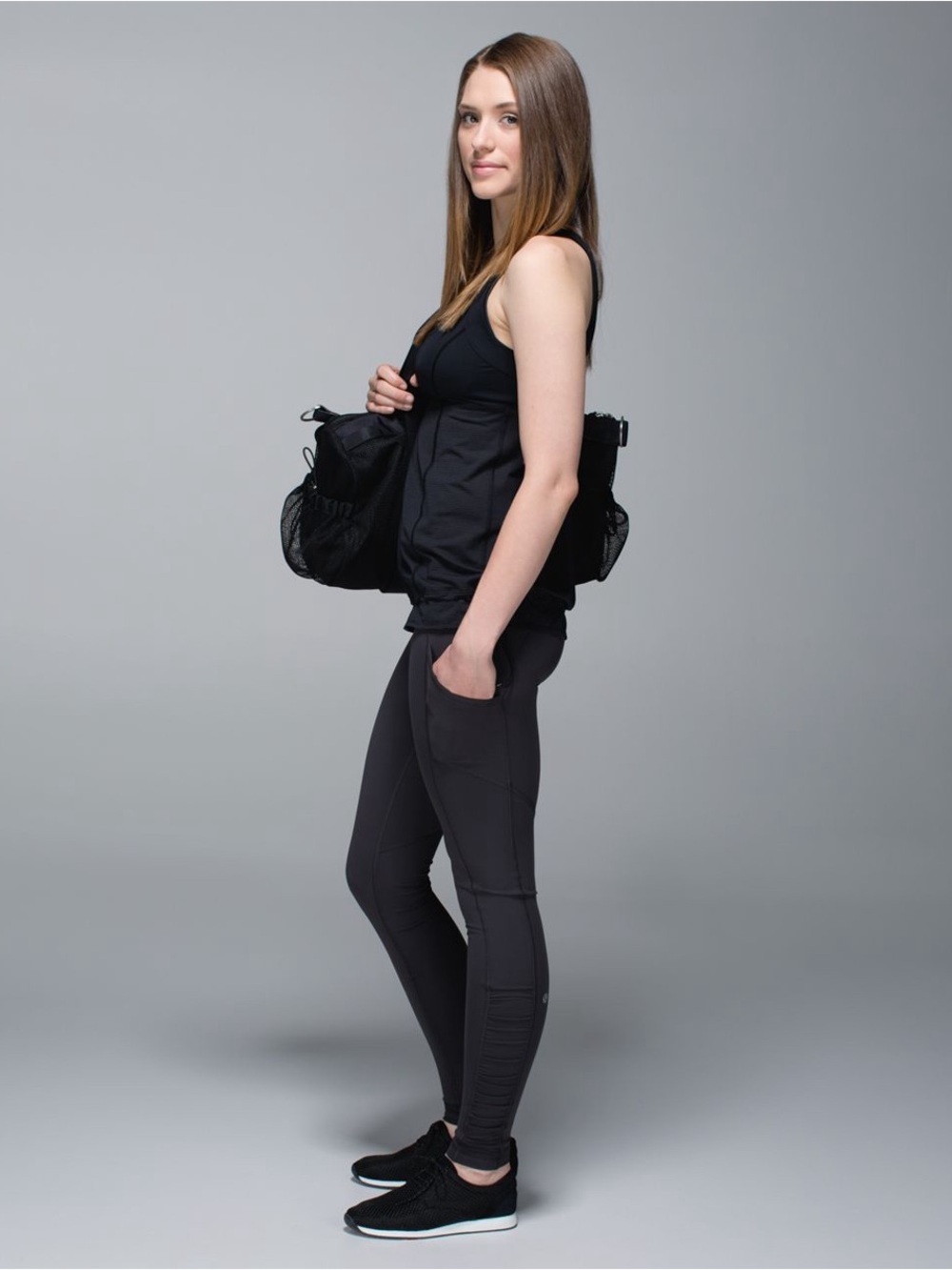 lululemon athletica Black Scoop Neck Tank Top - Picture 3 of 11